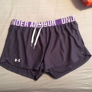 grey under armour shorts