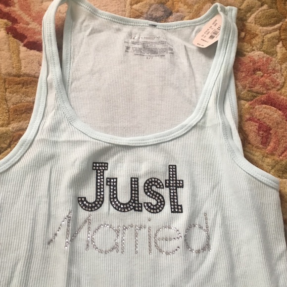 Brand new with tags Just married tank