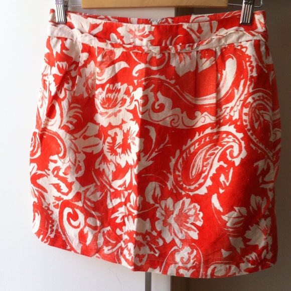 Forever 21 orange red skirt size 0