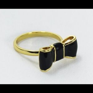 Kate Spade Black Bow Ring