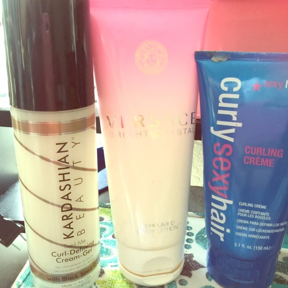 Versace Body Lotion & Curly Hair Bundle