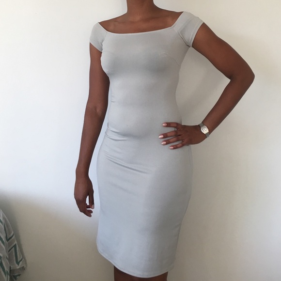 *final sale*Silver Grey BisouBisou Tea Dress NWT