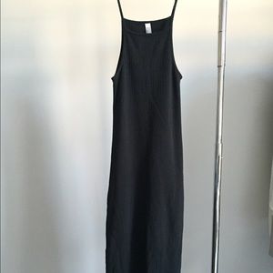 American Apparel 9x1 Rib Tank Midi Dress (S)