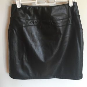 Black Leather Skirt