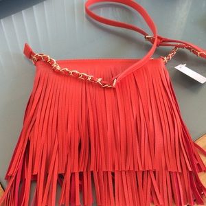 Orange cross  body bag