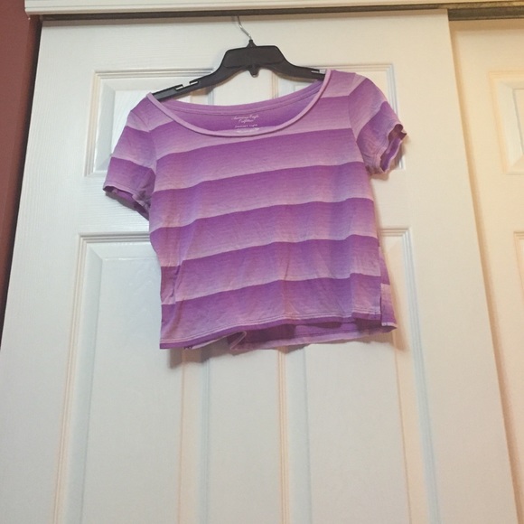 Purple crop top