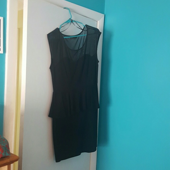 Forever21 Black Peplum Dress
