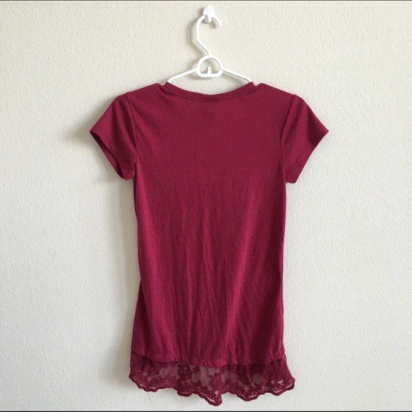 Maroon top from Rue21! - Picture 3 of 4