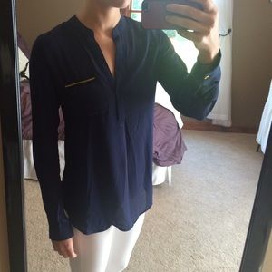 Navy blue blouse