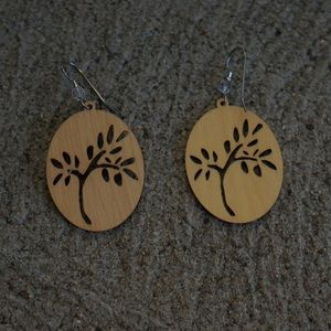 Willow Woodcut Earrings