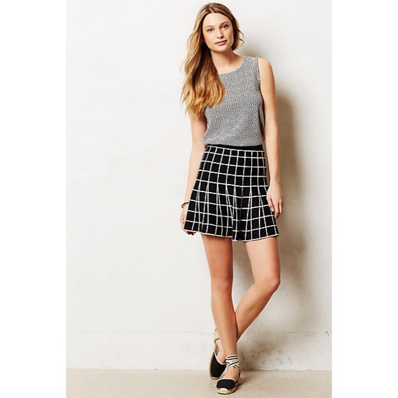 NWT Grid Skater Skirt // from Anthropologie - Picture 1 of 4