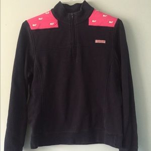 Vineyard Vines Navy Whale Embroidered Shep Shirt