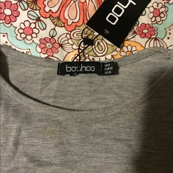 Gray cut out dress - Picture 2 of 2