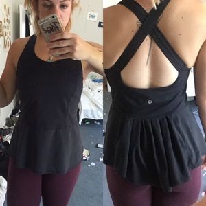 Lulu lemon peplum top