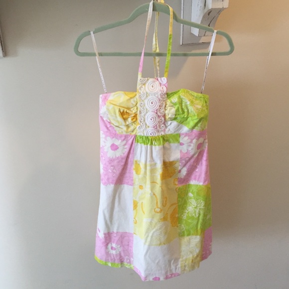 Lilly Pulitzer tie neck dress