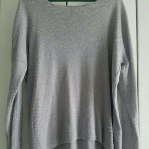 High-low gray Cynthia Rowley sweater