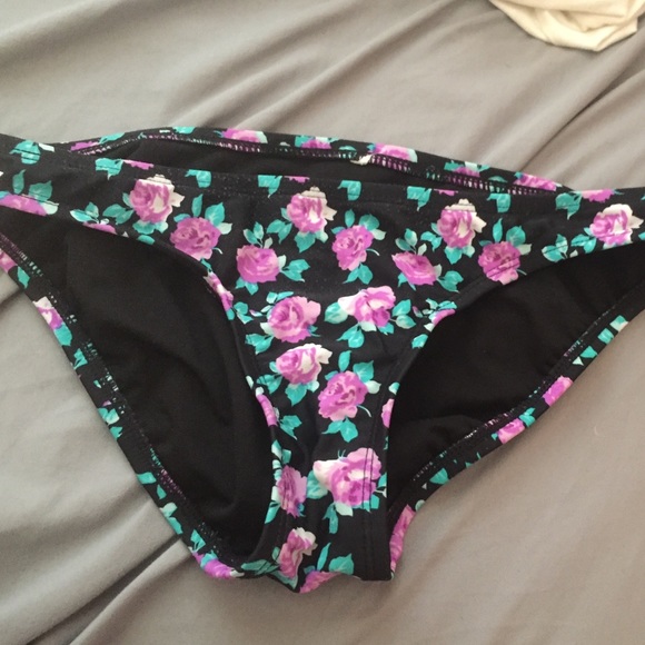 Floral print bikini bottoms