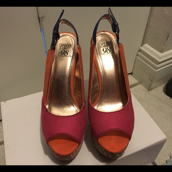 Colorful High Wedges - Picture 2 of 4