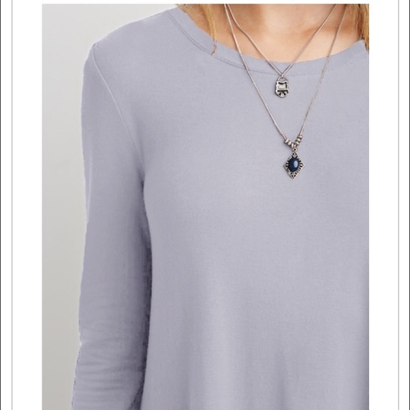 ‼️Last One‼️Gray Long Sleeve Babydoll Dress - Picture 2 of 4