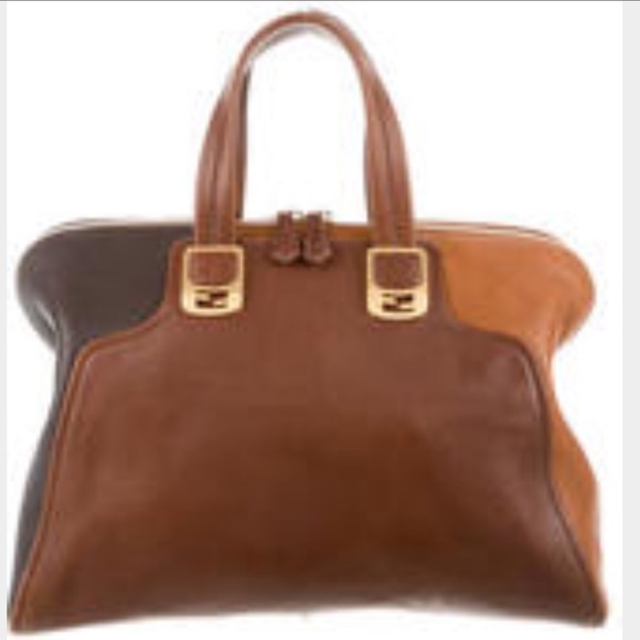 Large colorblock chameleon fendi bag - Picture 2 of 4