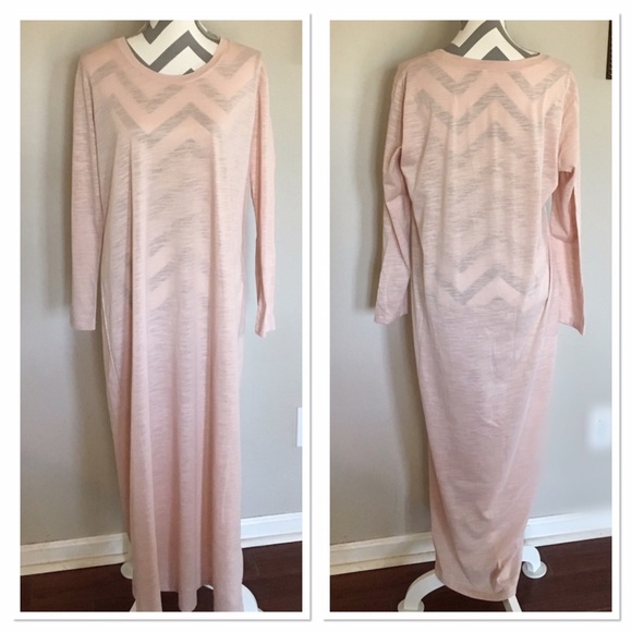 Pink Long Sleeve Shift Dress - Picture 3 of 4
