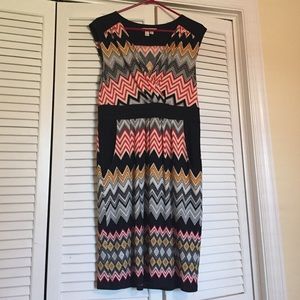 Chevron Print Dress