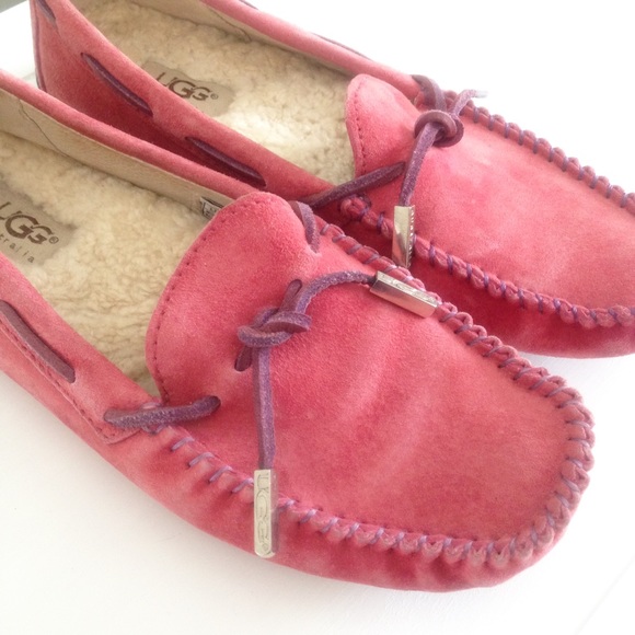 UGG Shoes - Ugg Tie Bow Suade Moccasins