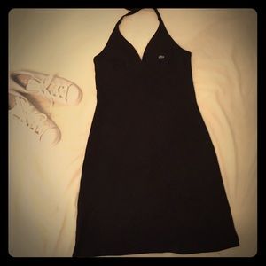 LACOSTE Pique Stretch Halter Dress