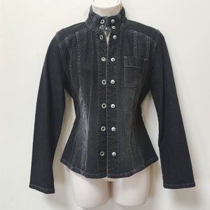 Chico's Platinum Denim Jacket