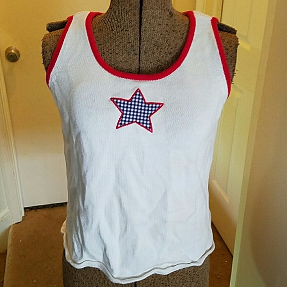 Russ by Liz Claiborne Tops - Patriotic Sweater tank top by Liz Claiborne Sz M