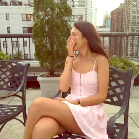 Blush pink flowy dress