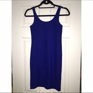 Royal blue bodycon dress