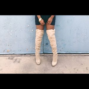 Tan Thigh High Boots