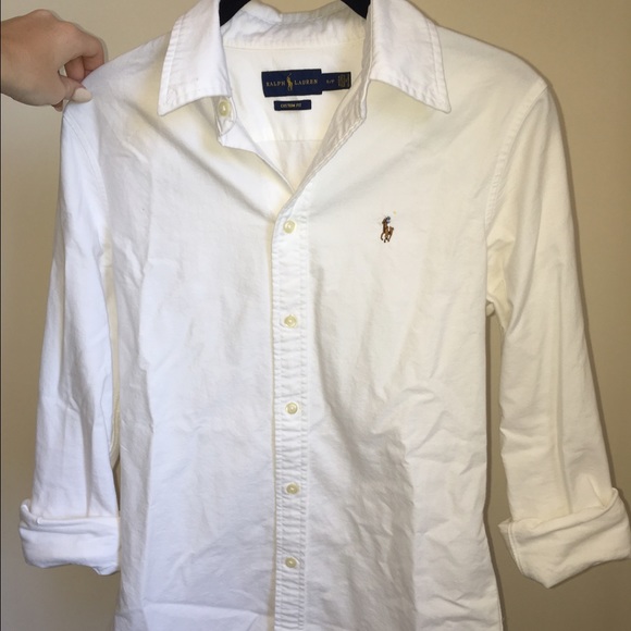White Ralph Lauren oxford shirt