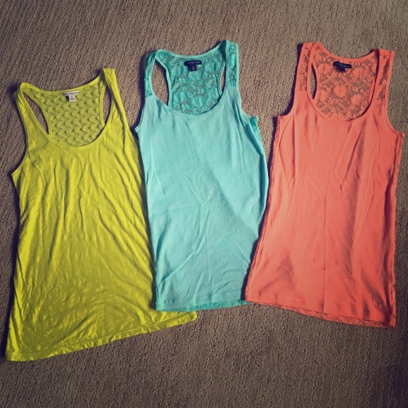 American Eagle Lace Tank Tops