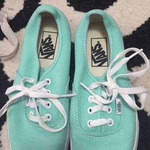 Vans seafoam green