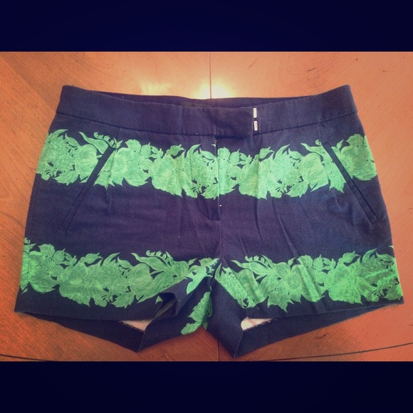 J.Crew Navy and Green shorts