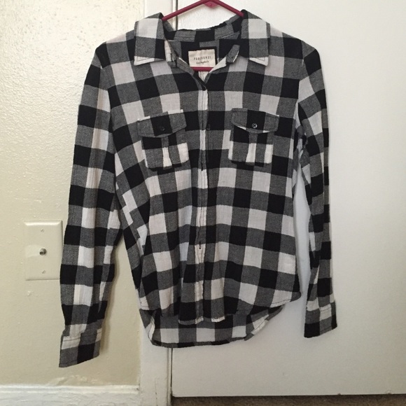 Black and white flannel