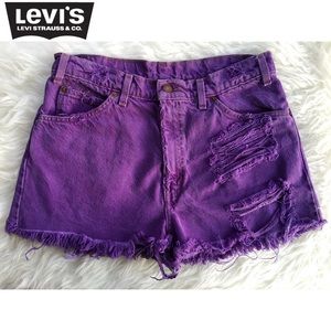 Levi's High Waisted Denim Shorts