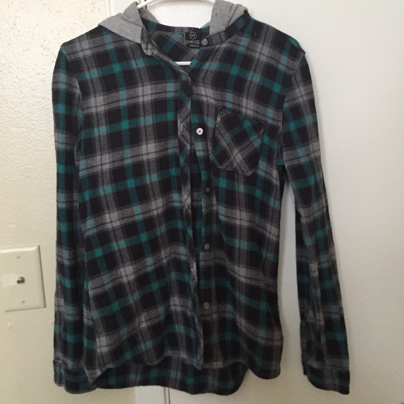 Hooded flannel