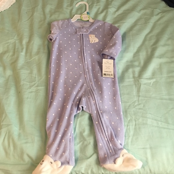 Lavender polka dot BabyGirl pjs