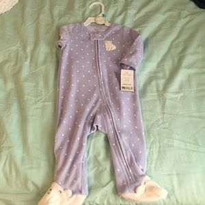 Lavender polka dot BabyGirl pjs
