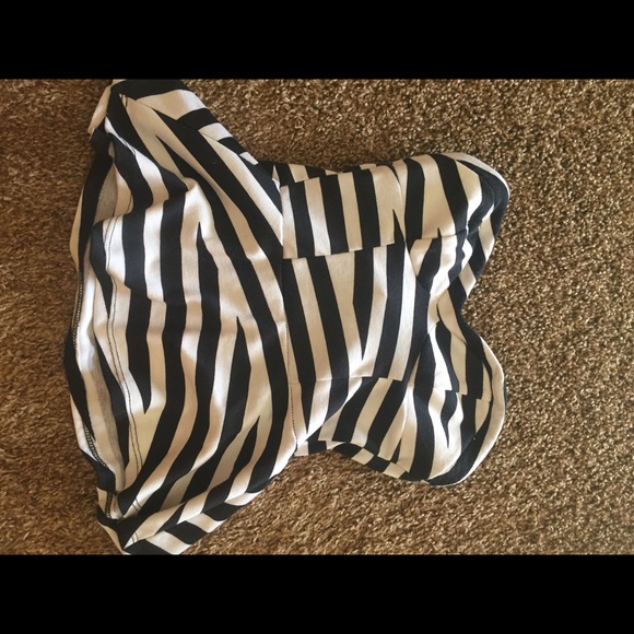 Marshalls strapless peplum top