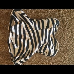 Marshalls strapless peplum top