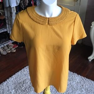 Ted Baker Crepe Margi Top Peter Pan Collar