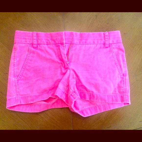 J.Crew Hot Pink Chino shorts