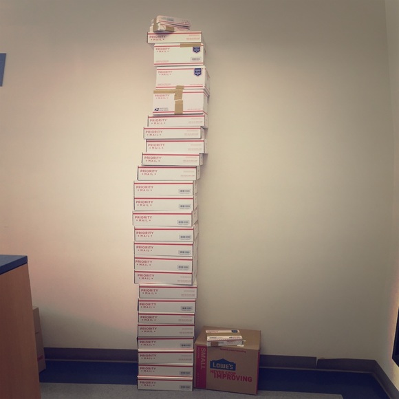 Yesterday's trip to the post office...