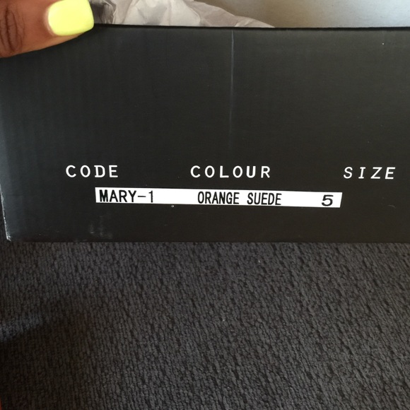 brand new tie up orange heels - Picture 2 of 4