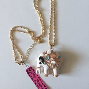 Betsey Johnson Elephant Necklace