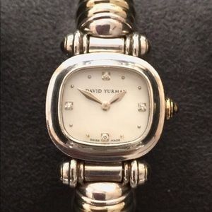 /SALE/ Yurman Diamond and 14k Gold Bracelet Watch